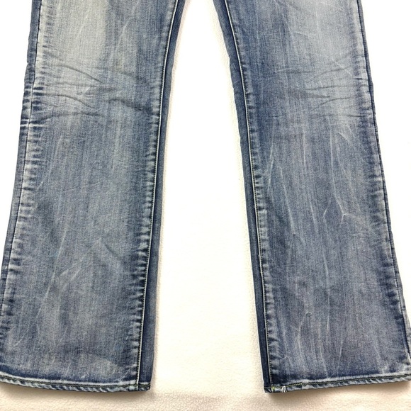 Projekraw Buckle Light Wash Whiskered Hand Sanded Relaxed Straight Jeans (38/34) - Picture 8 of 15